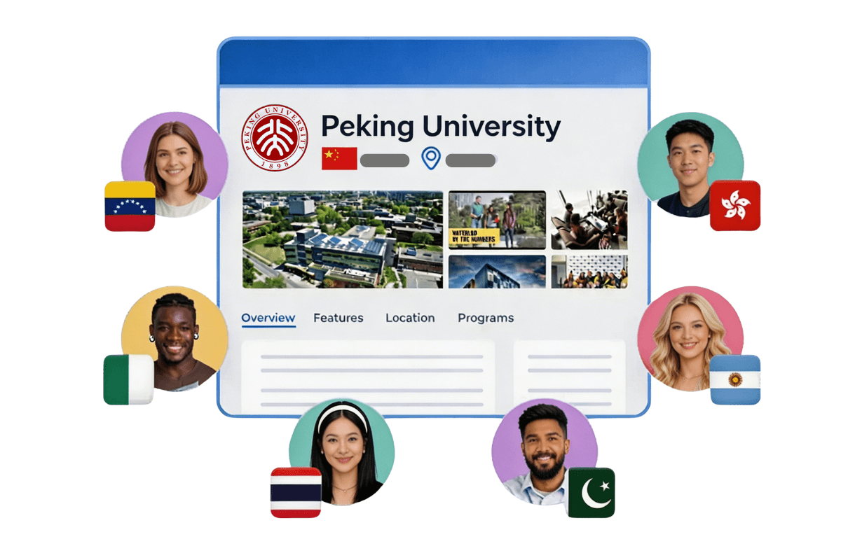 AI matching system recommending best-fit Chinese university programs for international students