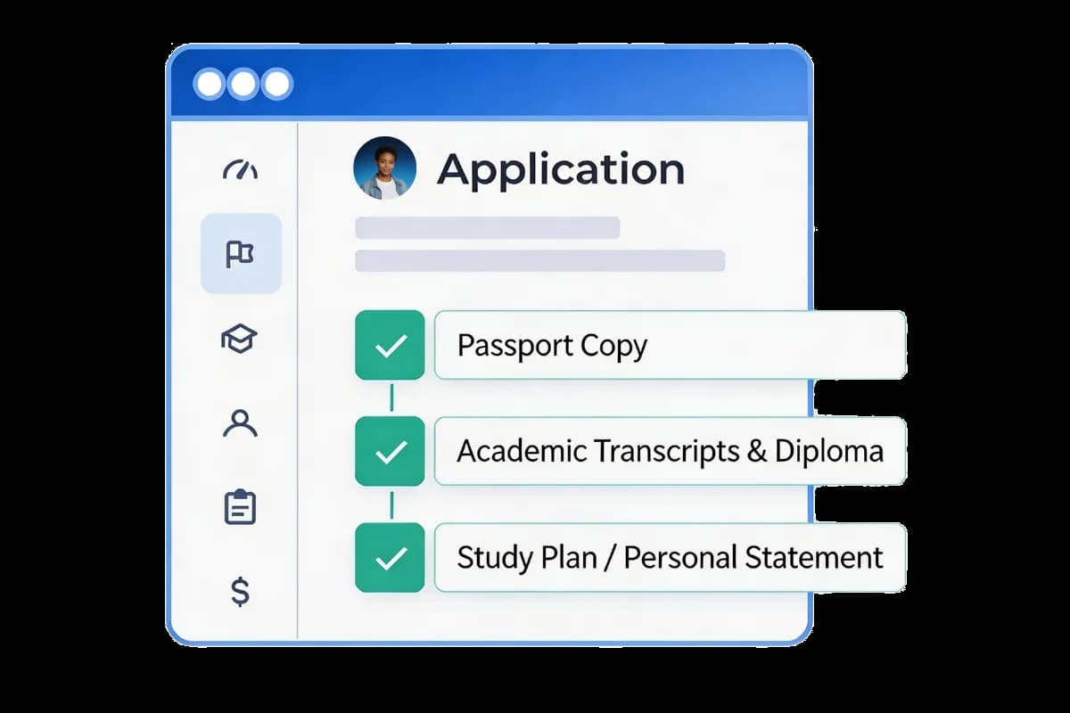 Document preparation tools and application material review for Chinese university applicants